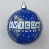 kuglica za bor , raspucana površina /Christmas tree decorations, blue plastic balls