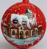 kuglica za bor , raspucana površina /Christmas tree decorations, blue plastic balls
