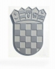 HR grb ,mesingani obojeni / Croatian Coat of Arms, aluminium, brass