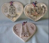 ukrasni keramički reljef -srce / Decorative relief plate - hearth 
