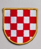 prišivač, hravtski povijesni grb / Embroidered patch, Croatian historical coat of arms