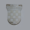 HR grb, na ploči / Croatian Coat of Arms, Brac stone, Brac stone