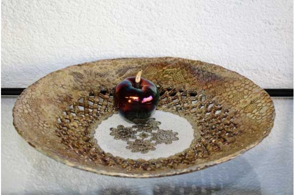 plitka keramička zdjela, unikat / Shallow Ceramic Bowl, unique