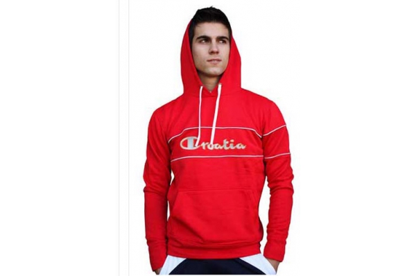 hoodie muška jakna, crvena/ Hoodie